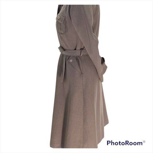 Xin Xin Trench Coat Beige Size M Vintage - Picture 9 of 13